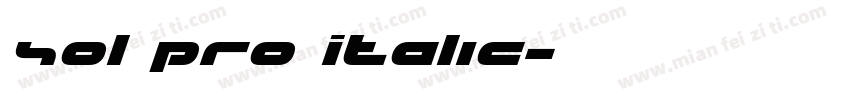 Sol Pro Italic字体转换